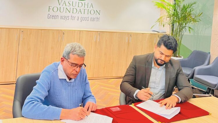 Vasudha signed an MoU with the Flock Energy