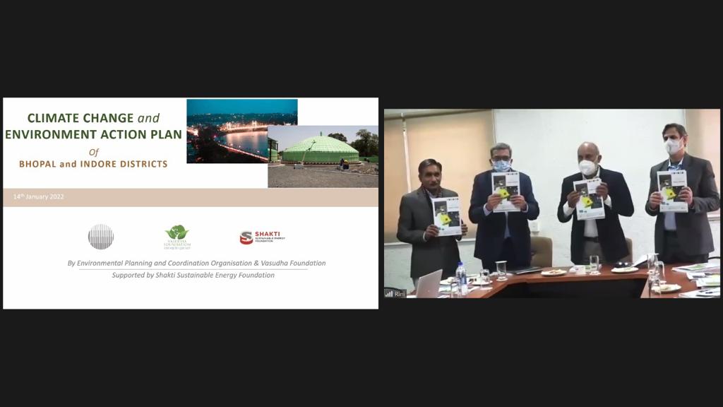 Launch of the 'Climate Change and Environment Action Plans' of Bhopal and Indore Districts